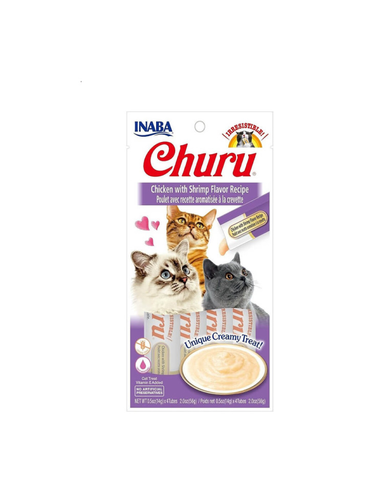 Churu Gato Pollo con Camarón