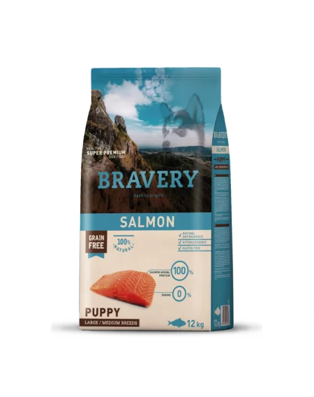 Bravery Cachorro Mediano/Grande Salmón