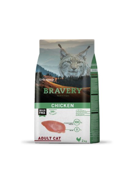 Bravery Gato Adulto Pollo