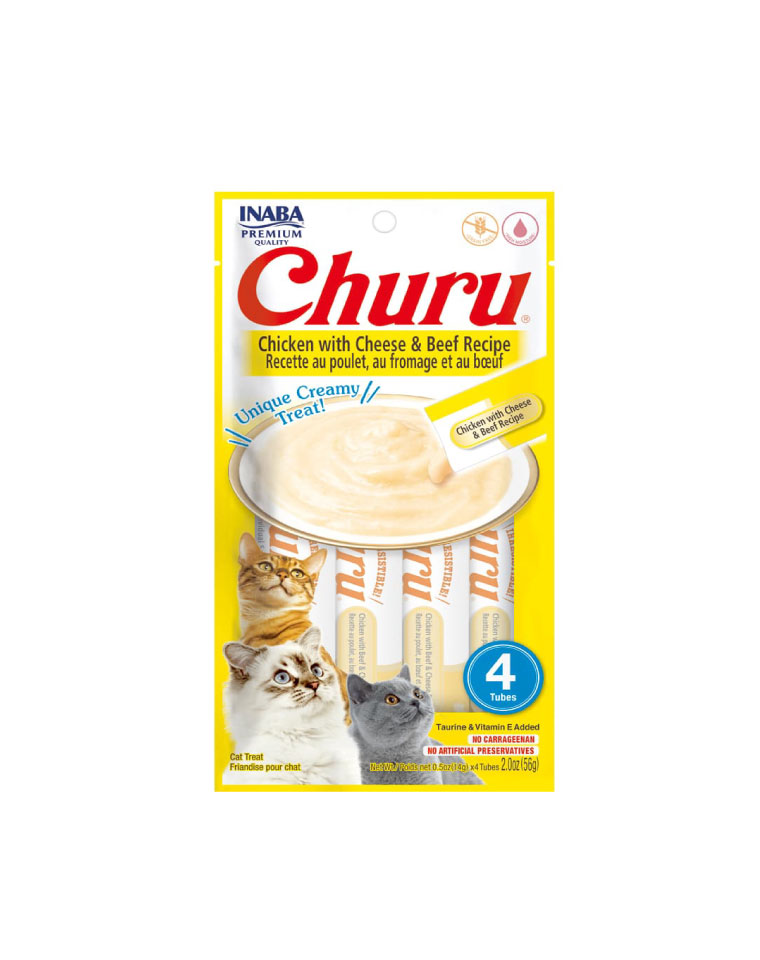 Churu de Pollo con Queso y Carne