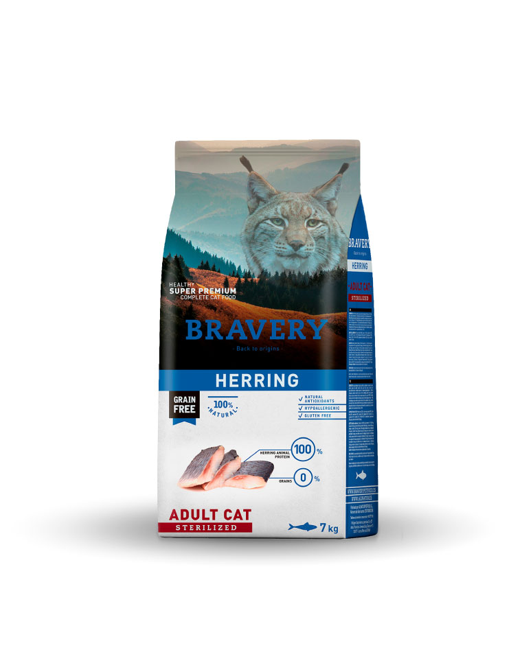 Bravery Gato Adulto Esterilizado Arenque