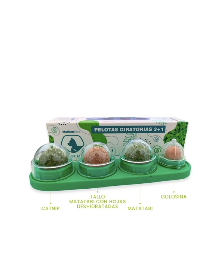 Wonder Cat Bolas Giratorias 3+1