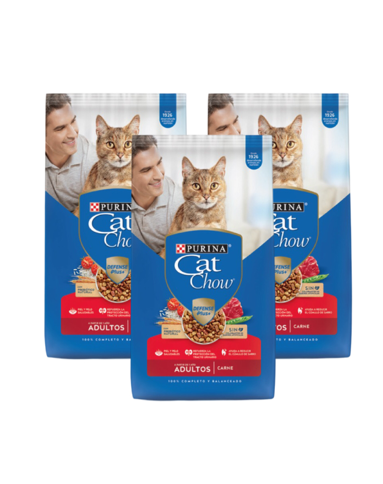 Cat Chow Sabor Carne 8kg x3und