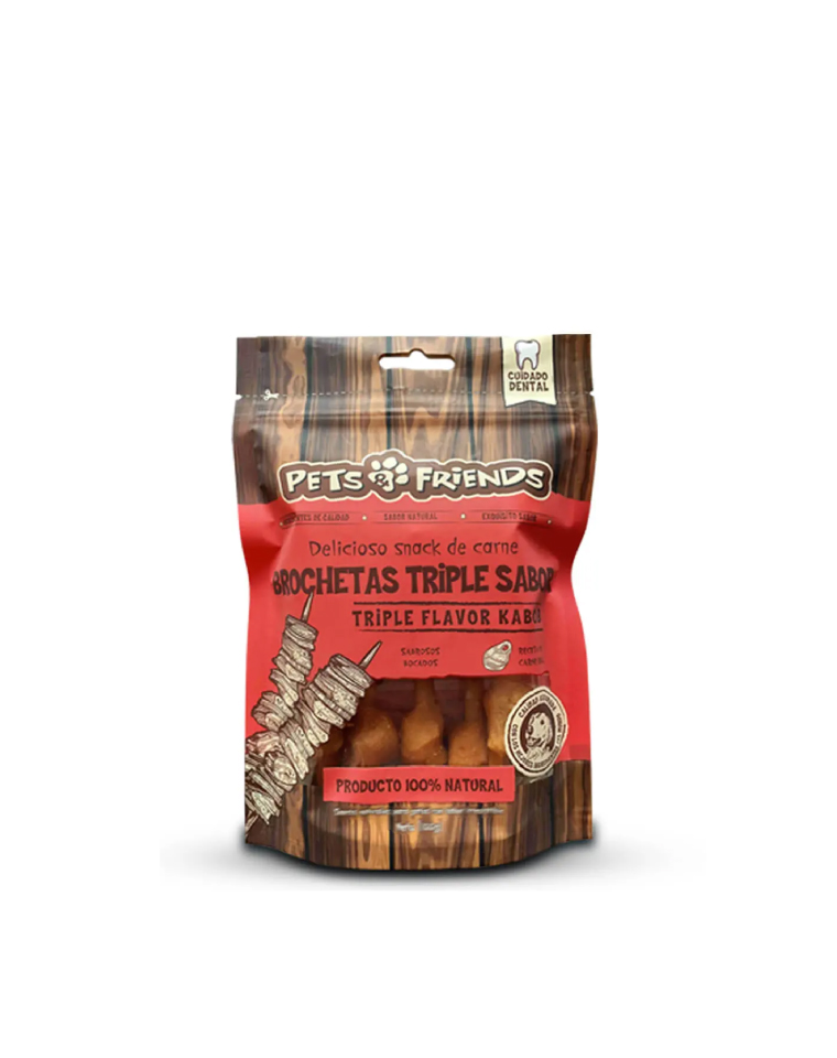 P&Friends Brochetas Triple Sabor 100g