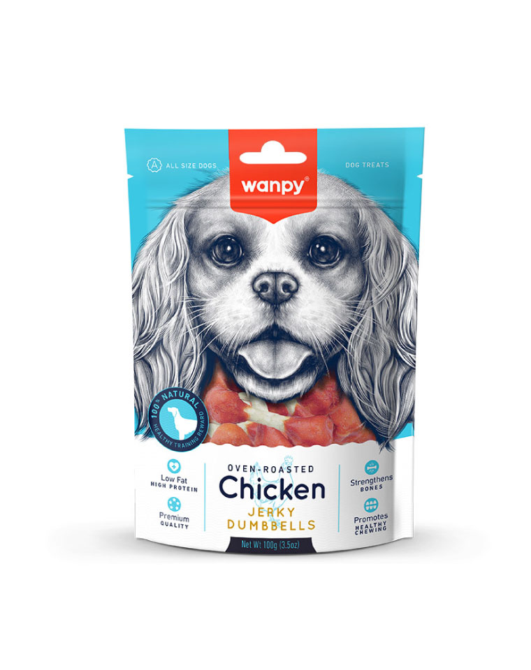 Wanpy Snack Pollo Jerky Dumbbells 100g