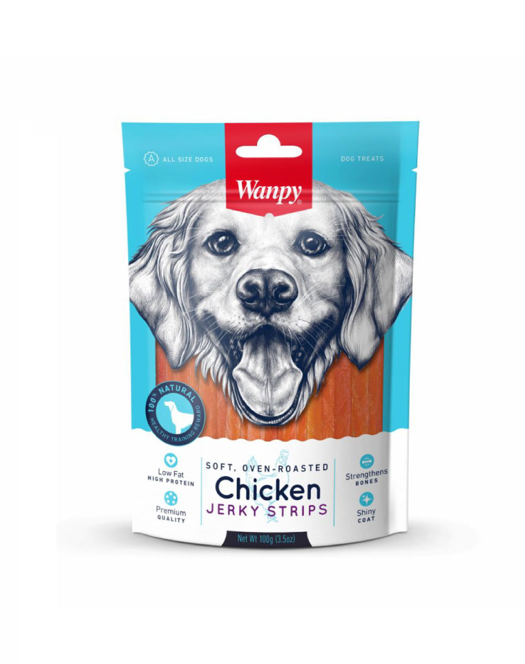 Wanpy Snack Pollo Jerky Strips 100g
