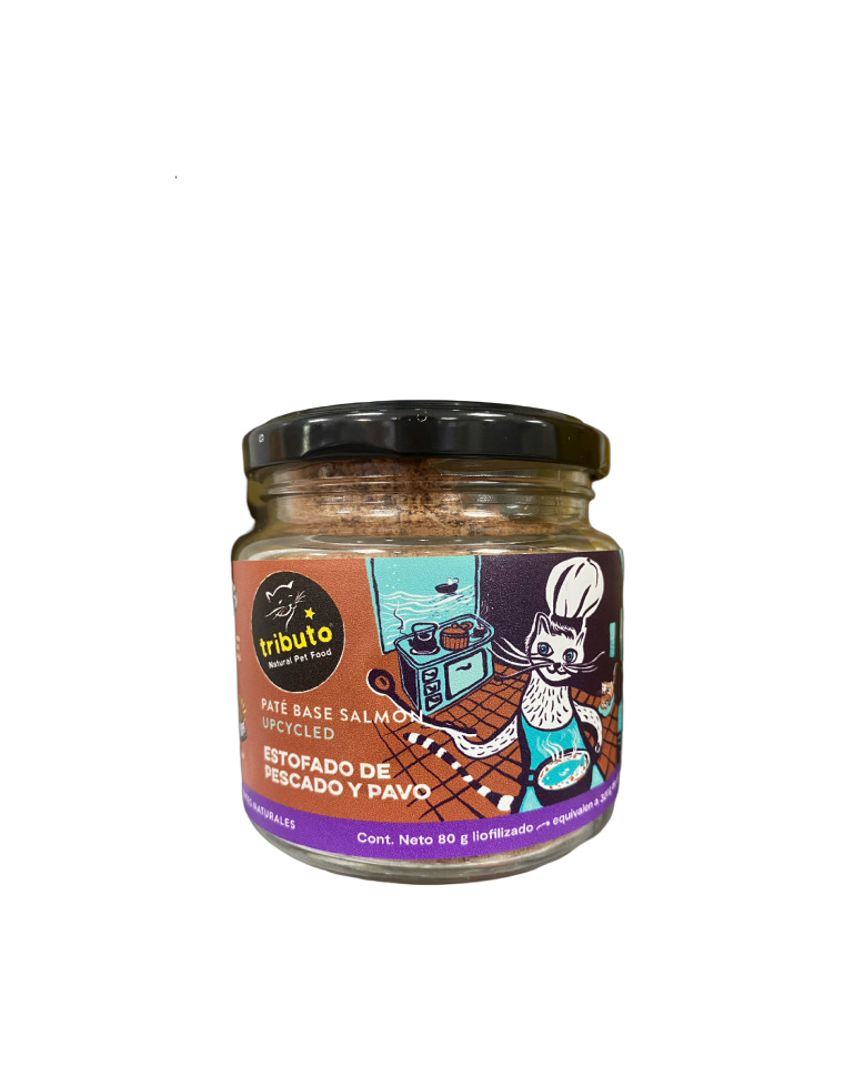 Tributo Gato Estofado de Pescado y Pavo