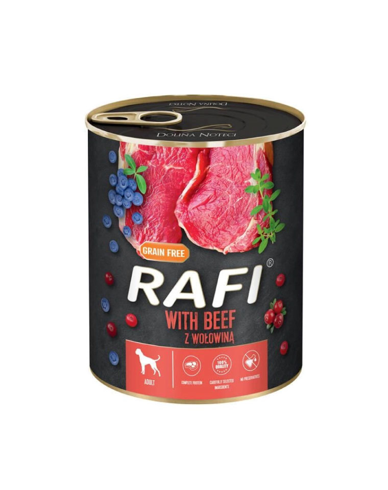 Rafi Lata Perro de Vacuno 800g