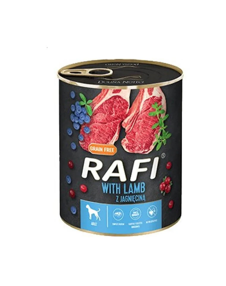 Rafi Lata Perro Cordero 800g