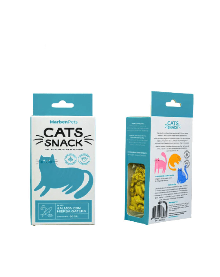 MarbenPets Snack Gato Salmón con Hierba Gatera