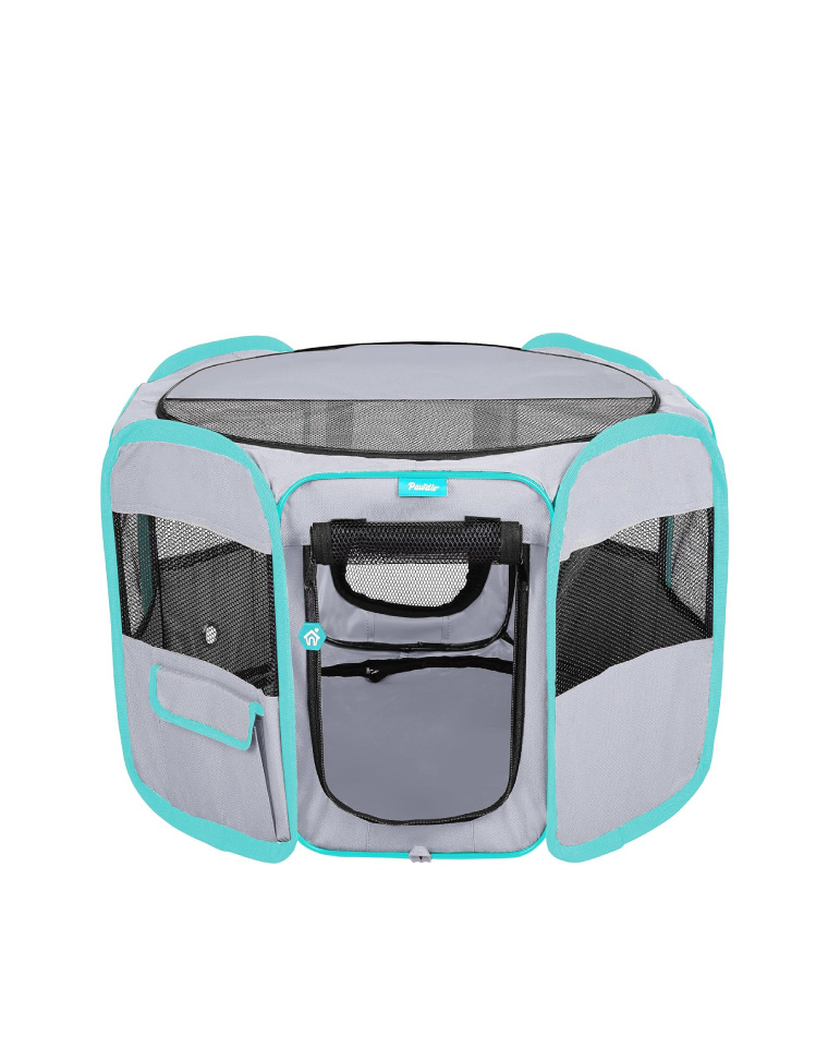 Pawdle Corral para Mascotas Gris