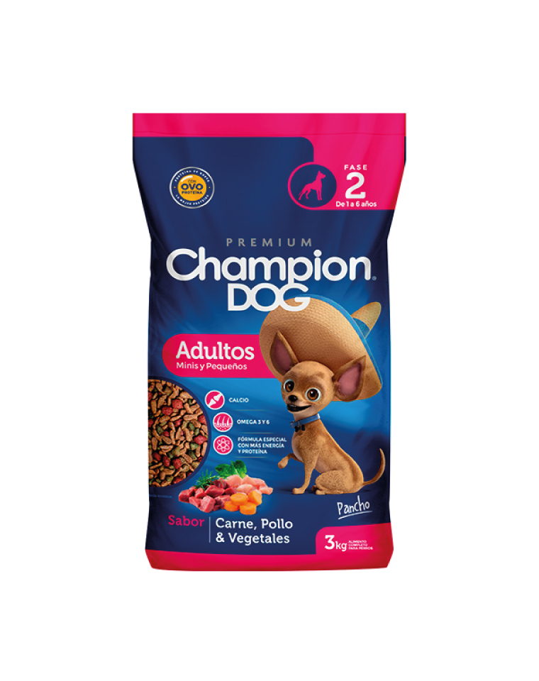 Champion Dog Adulto Mini y Pequeños 18kg