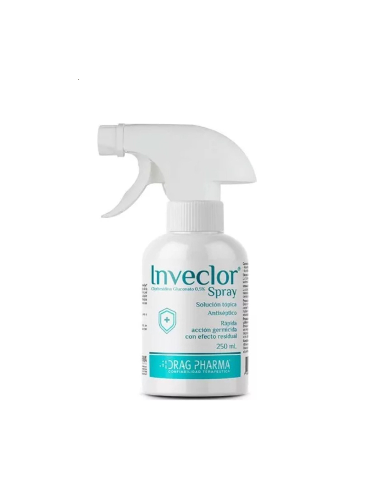 Inveclor Spray de Clorhexidina 250mL Antiséptica