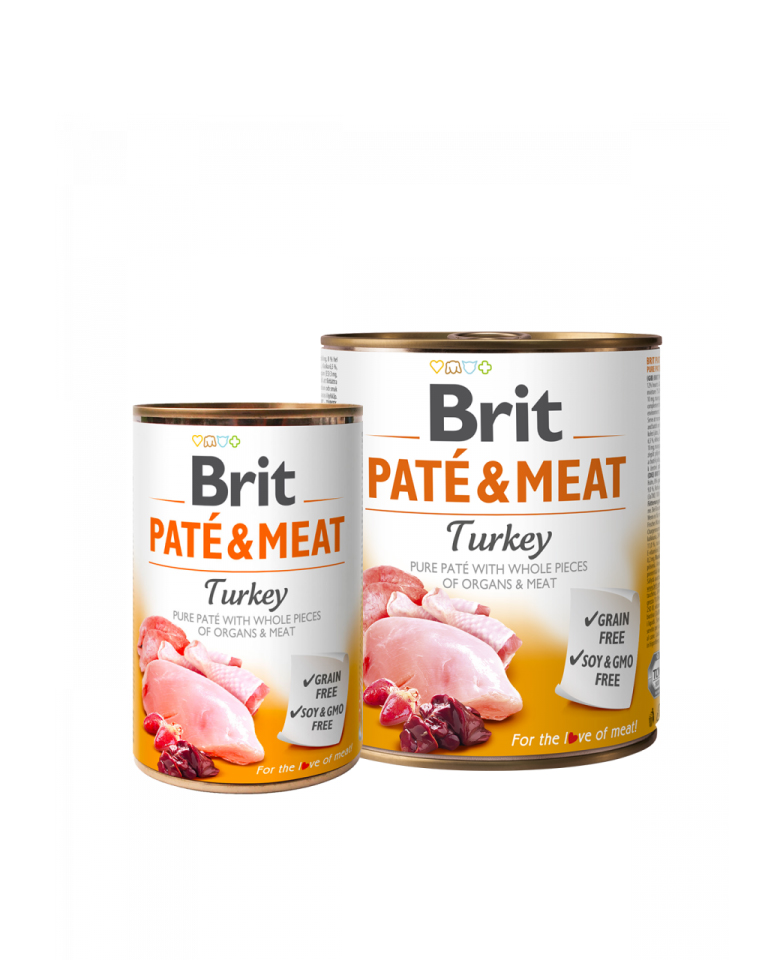 Brit Lata Paté y Carne Pavo 400g