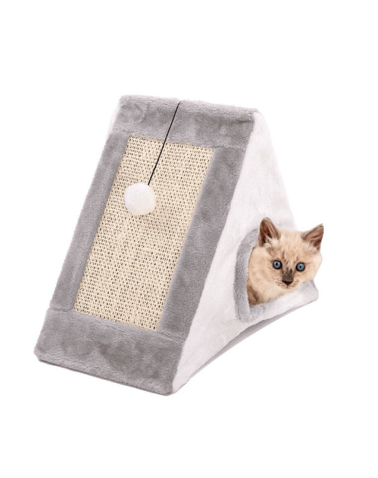 Rascador para Gatos Triángulo Gris