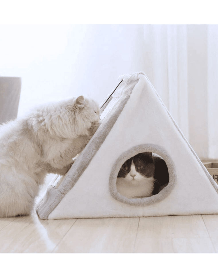 Rascador para Gatos Triángulo Gris