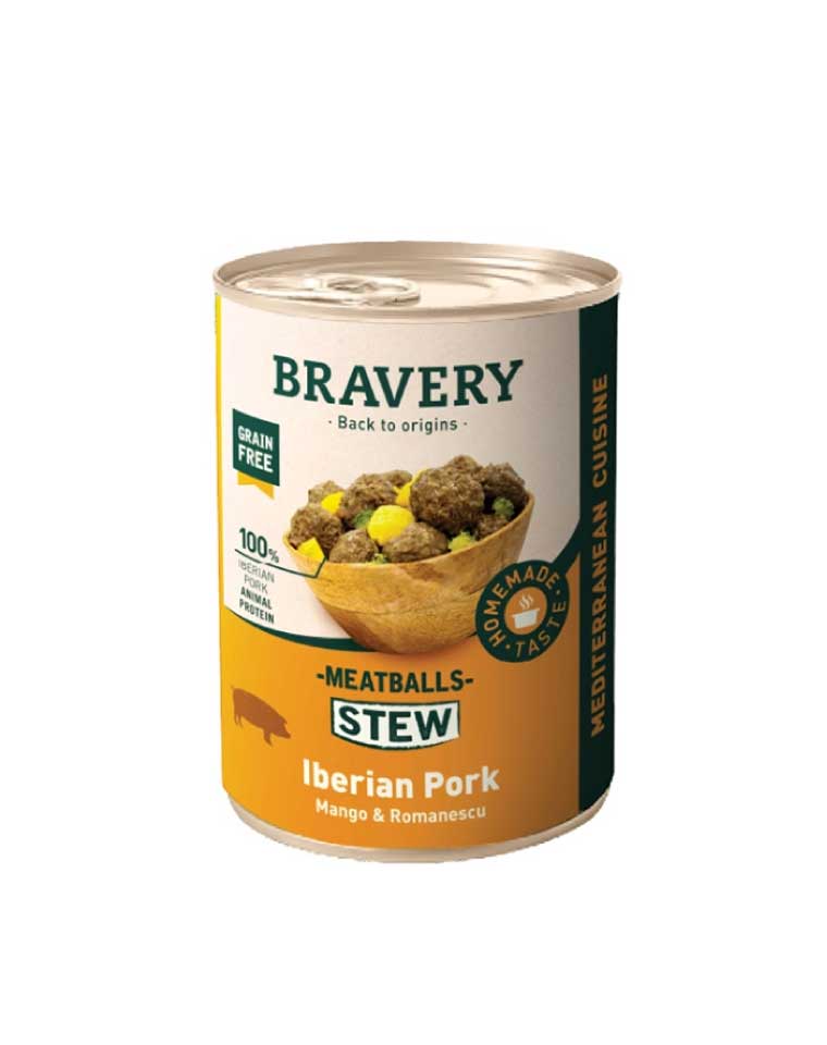 Bravery Lata Perro Cerdo Ibérico 415g