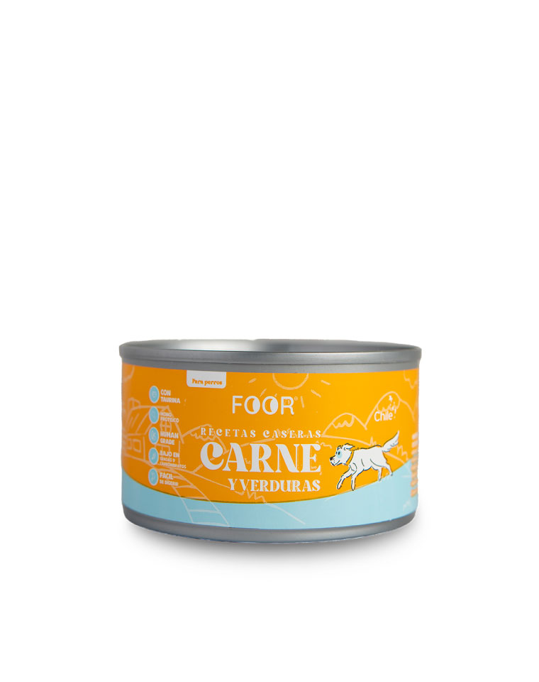 FOOR Lata Perro Recetas Caseras Carne 160g