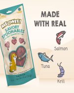 Meowee! Snack Húmedo Salmón, Atún y Krill 56g - Imagen 5