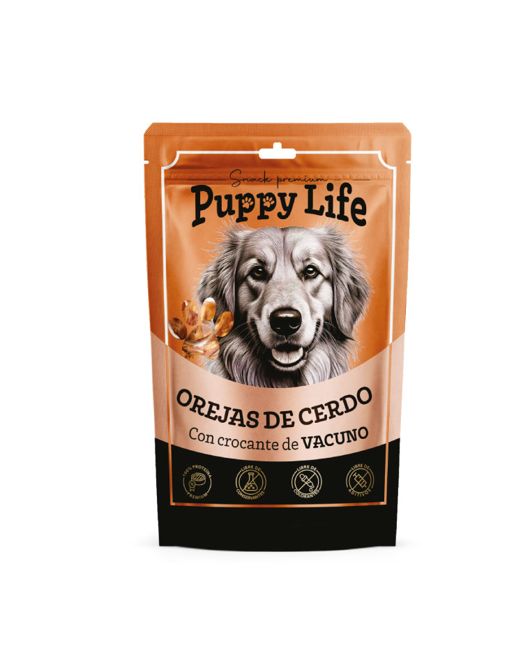 Puppy Life Snack Orejas de Cerdo 80g