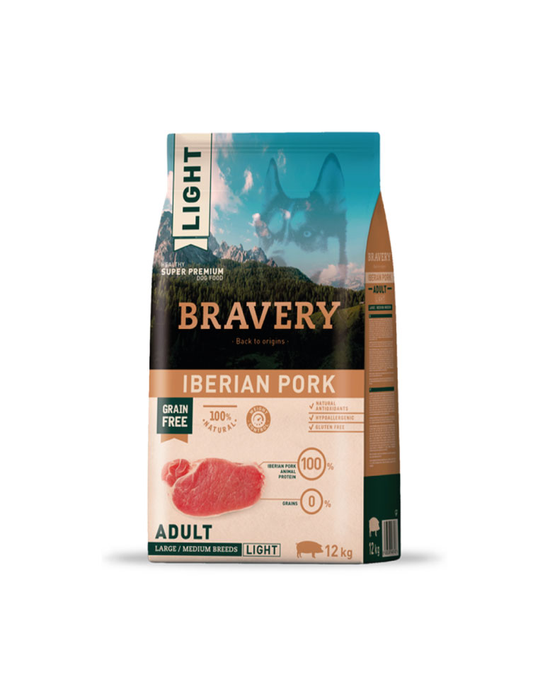Bravery Perro Light Cerdo Ibérico 12kg