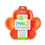 Paw 2-1 Slow Feeder & Lick Pad Naranja "Nivel Fácil"