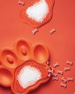 Paw 2-1 Slow Feeder & Lick Pad Naranja "Nivel Fácil"