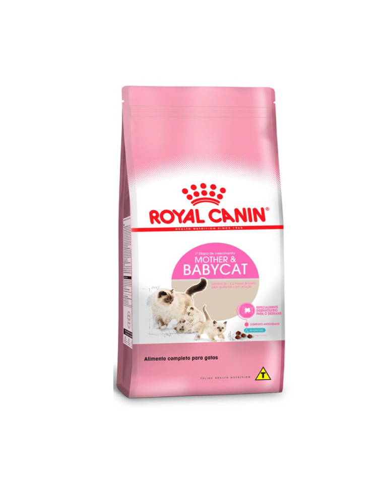 Royal Canin Gato Mother & BabyCat 1,5kg es un alimento de primera edad, desde el destete hasta los 4 meses de los gatitos y para las gatas hembras gestantes o lactantes. Sus croquetas miniatura son fácilmente rehidratables y permiten una sencilla transición a la alimentación sólida. Una textura tierna adecuada a los dientes de leche del gatito.
