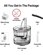 Fuente de Agua Transparente para Mascotas 1,8L - Imagen 4