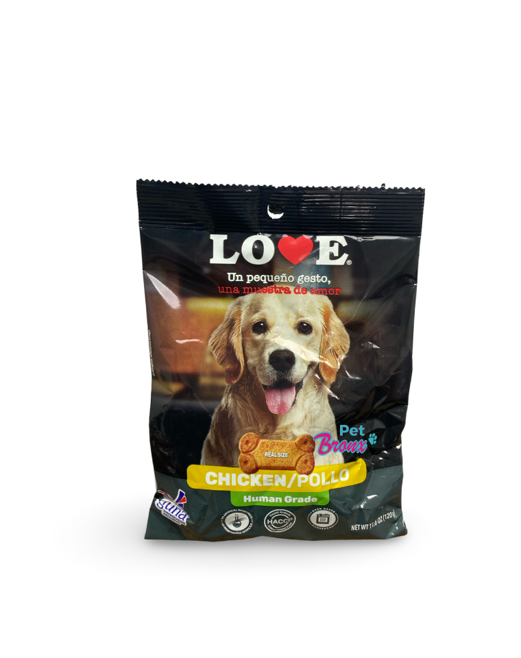 Love Galletas HG Perro Sabor Pollo 120g