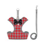 Arnés para Perro Cuadrille Plomo/Rojo