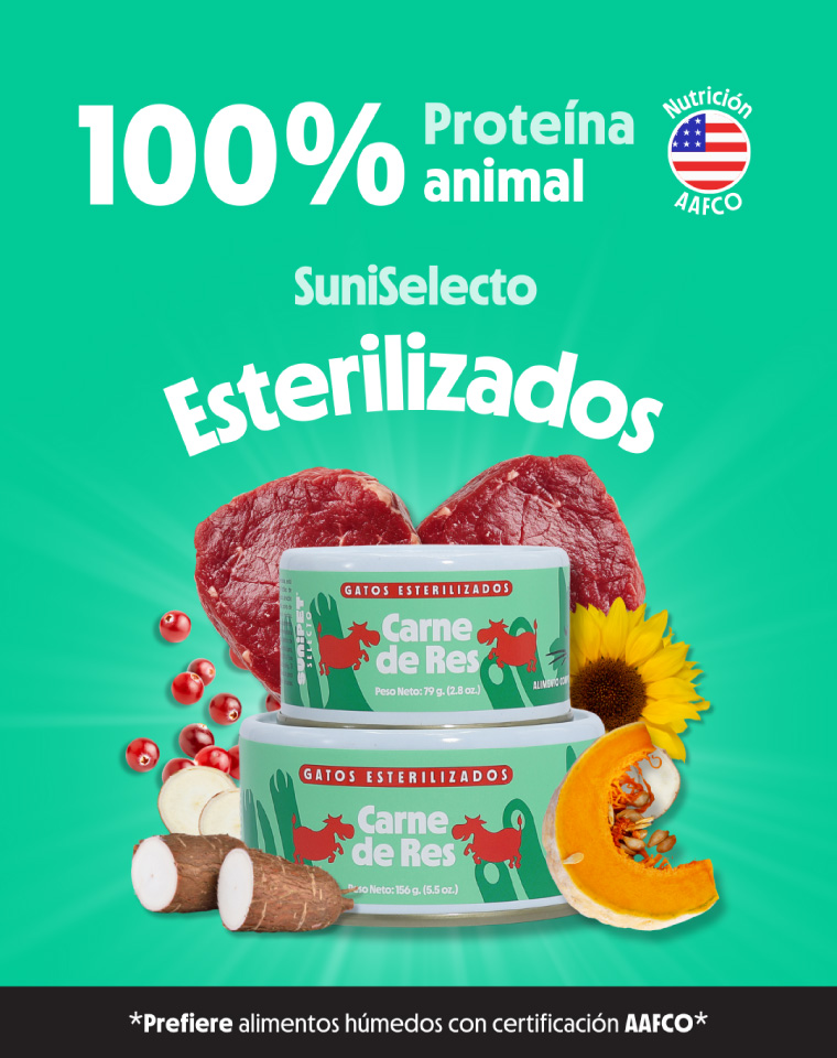 SuniSelecto Lata Esterilizados Carne de Res 79g