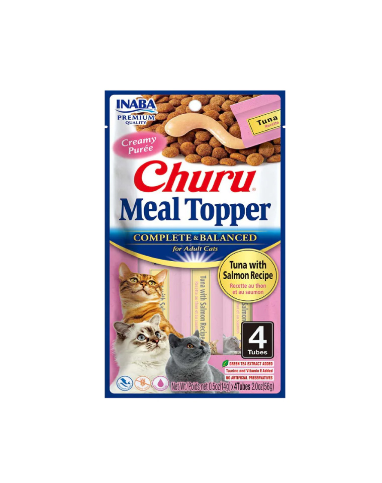 Churu Meal Topper Receta de Atún y Salmón 4Tubos