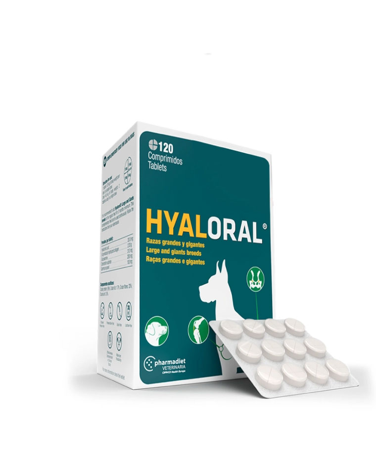 Hyaloral Razas Grandes y Gigantes 120 Comprimidos